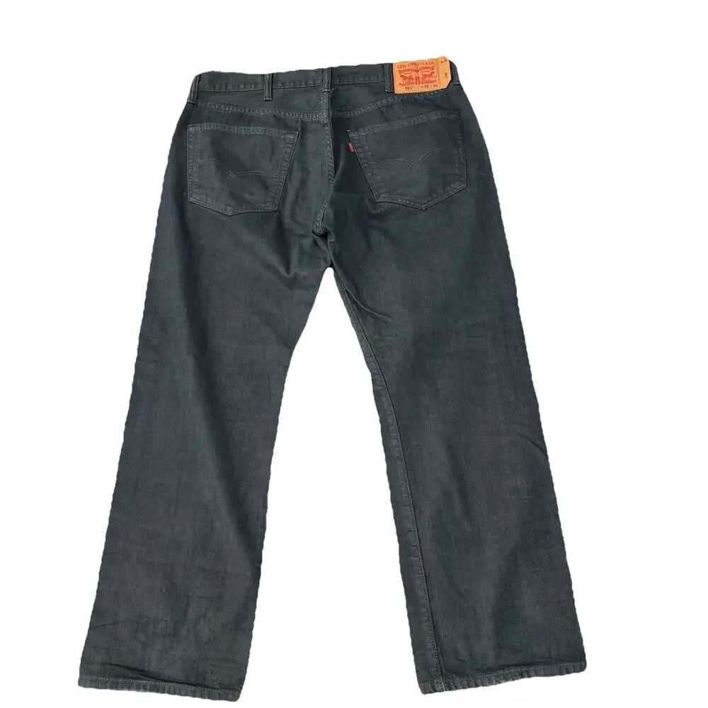 Levi’s 501 Jeans Mens 38x30 Rinse Dark Wash Straight Leg Classic Denim Excellent